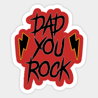 Rock Dad Design Sticker